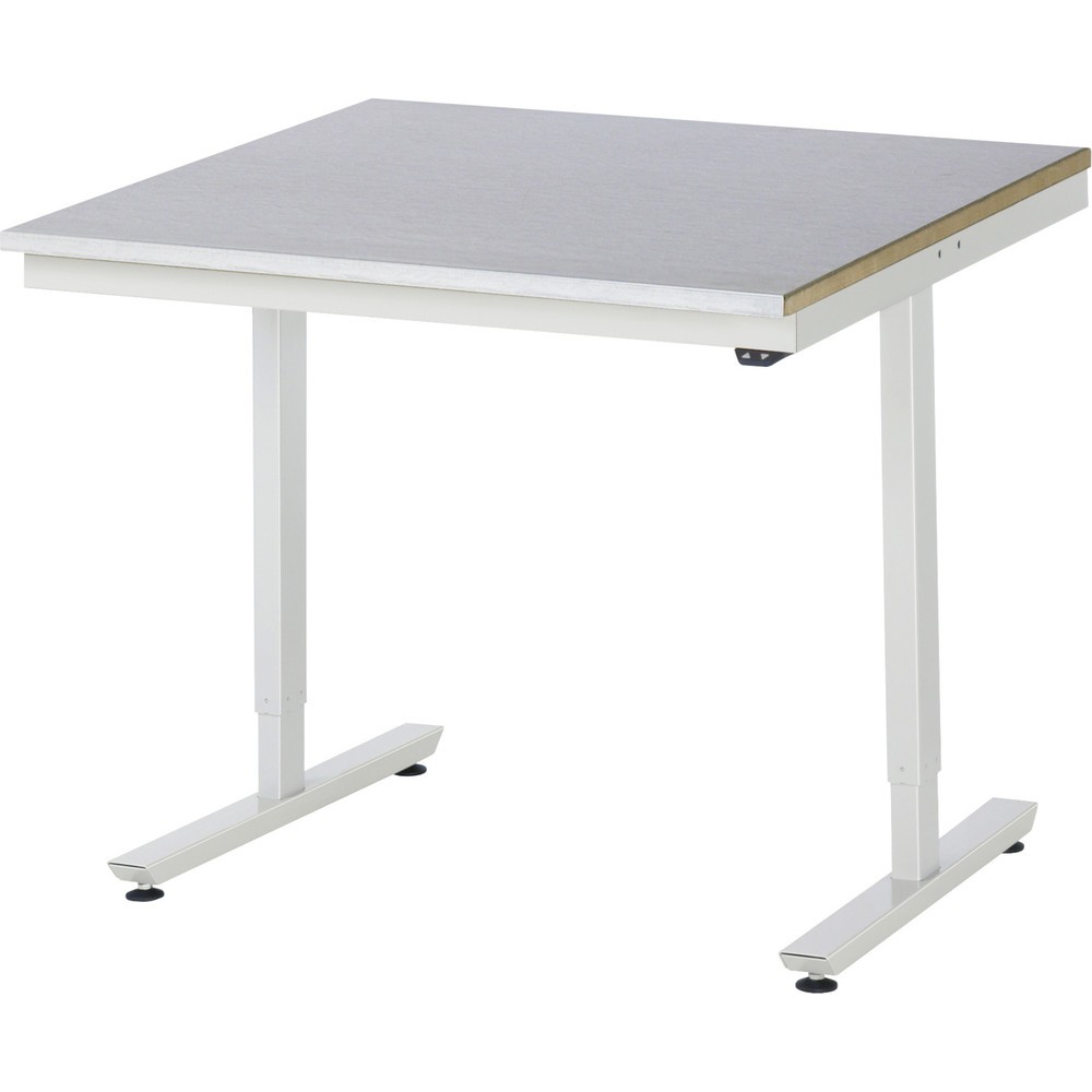 Product afbeelding: Elektrisch in hoogte verstelbare werktafel RAU serie adlatus 300, hxbxd 720-1.120 x 1.000 x 1.000 mm, werkblad met laag plaatstaal