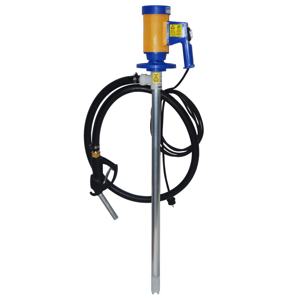 Elektrisches Fasspumpen-Set für Mineralölprodukte, für IBC Produktabbildung: Elektrisches Fasspumpen-Set für Mineralölprodukte, für IBC