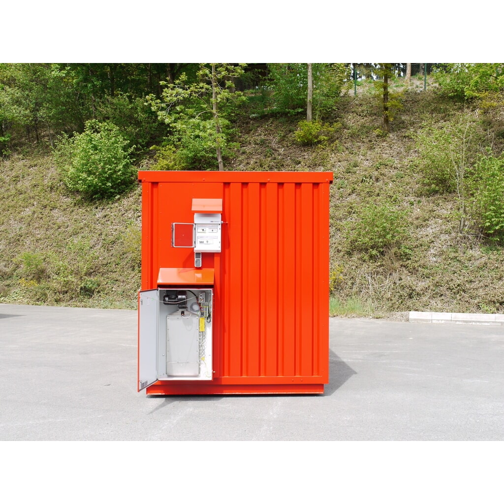 Produktabbildung Nr. 2: Elektrowandheizer für SAFE Tank Gefahrstoffcontainer WGK 1-3, feuerfest