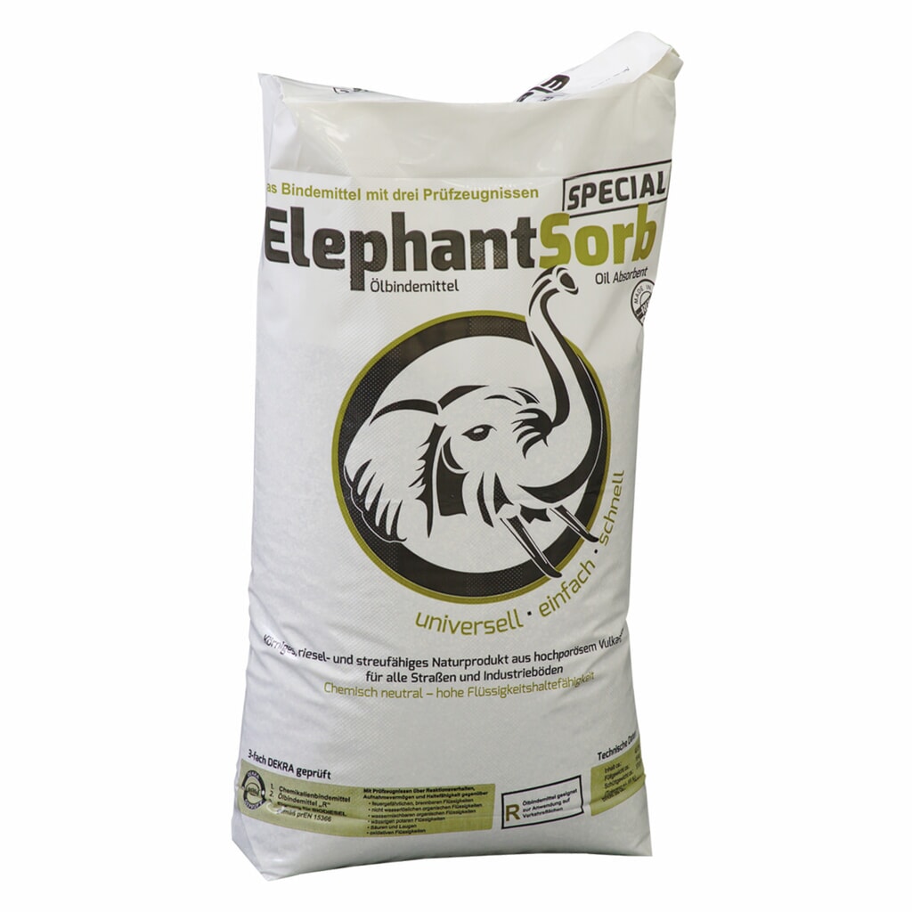 Produktabbildung: Elephant Sorb Special, 40 Liter, Chemikalien- und Ölbindemittel "R", 2 Stk/VE