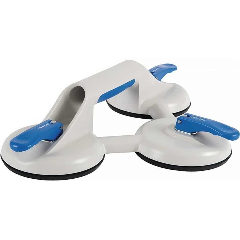 Illustration du produit: Ventouse de levage capacité de charge 90 kg D. tête 120 mm 3 têtes plastique VER
