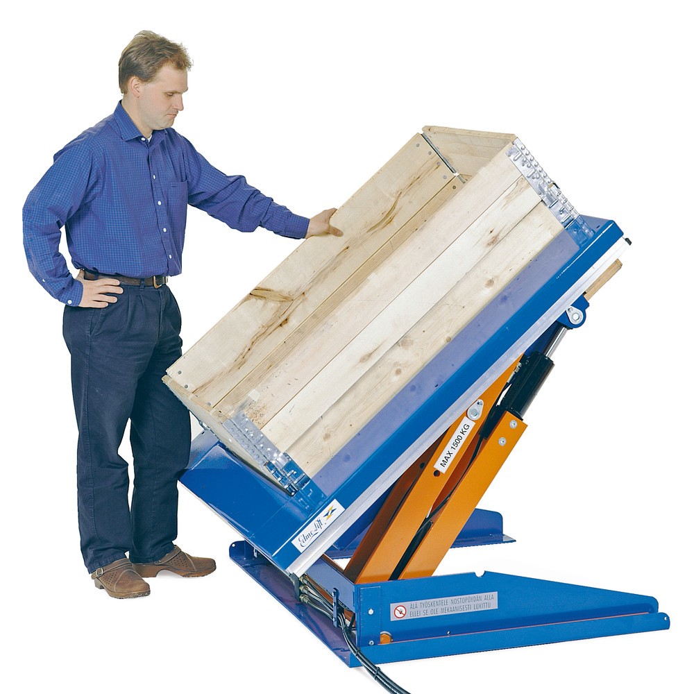 N° de l'image du produit 2 : Élévateurs inclinables EdmoLift® avec plate-forme en U, l x P 1 050 x 1 200 mm, capacité de charge 1 500 kg
