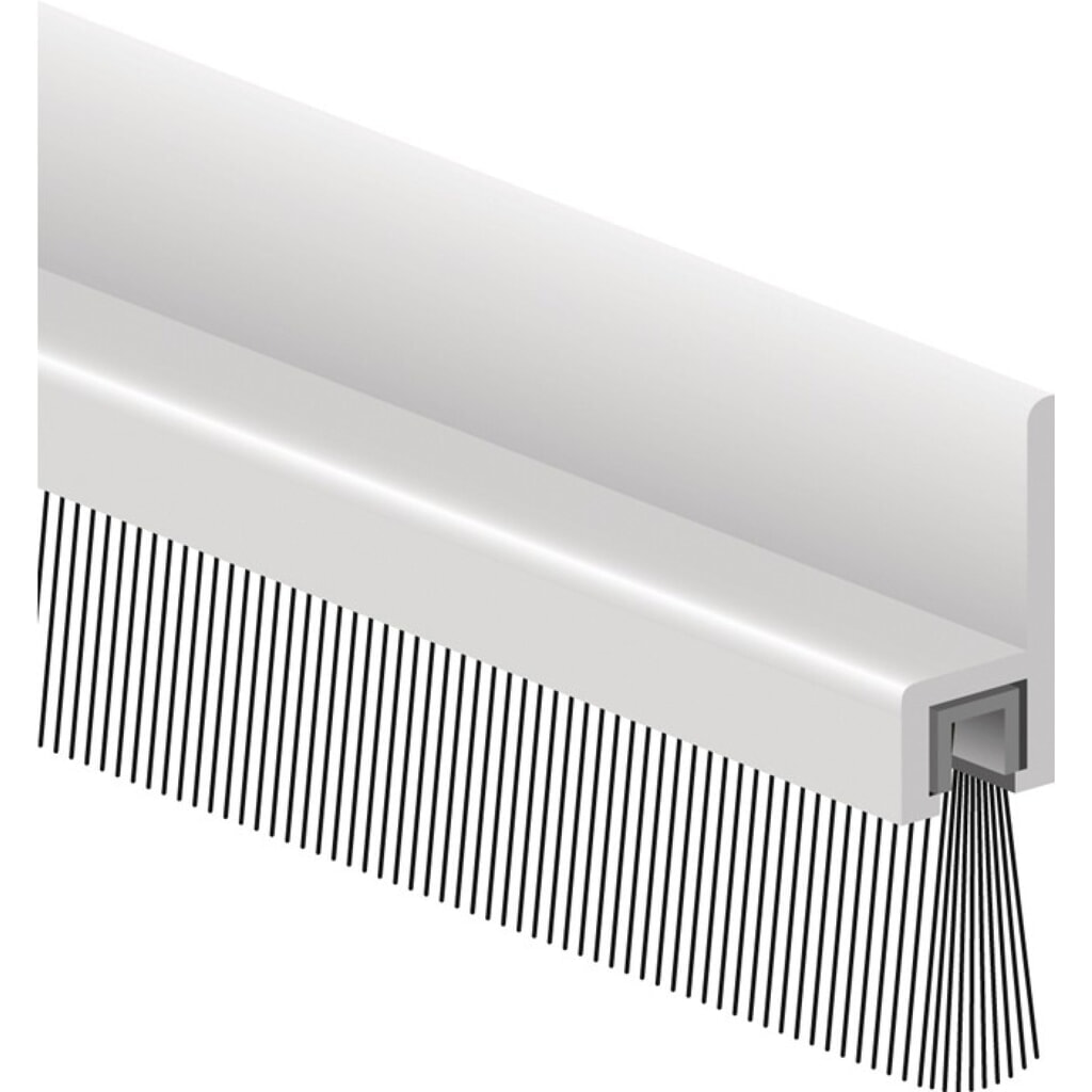 ELLEN Bürstendichtung, Gesamthöhe 30 mm, Länge 1000 mm Breite 7 mm, mit strapazierfähiger Bürste Produktabbildung: ELLEN Bürstendichtung, Gesamthöhe 30 mm, Länge 1000 mm Breite 7 mm, mit strapazierfähiger Bürste