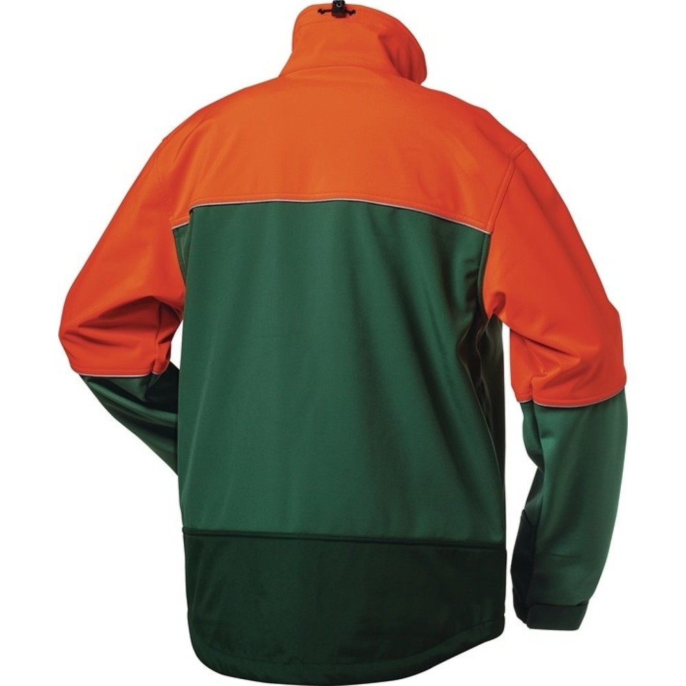 Produktabbildung Nr. 2: ELYSEE Waldarbeiter-Softshelljacke SANDDORN, grün/orange, Größe XL