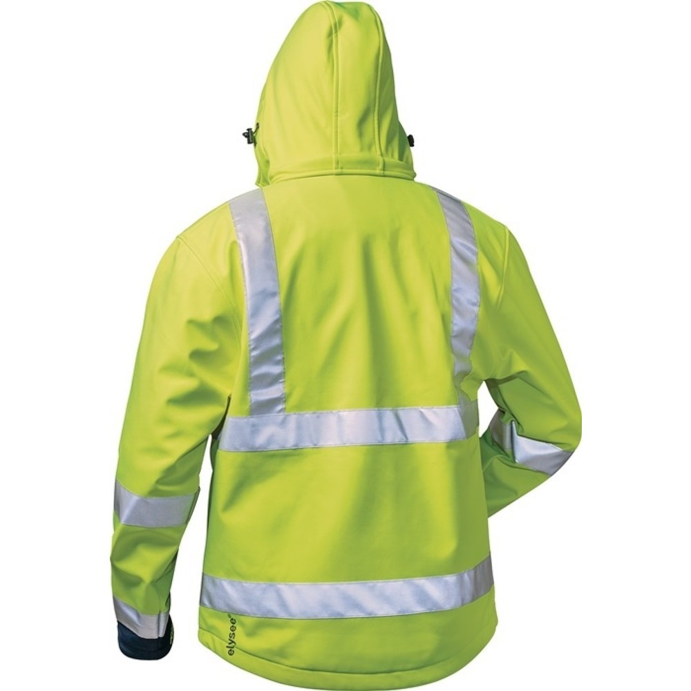 Produktabbildung Nr. 2: elysee® Warnschutz-Softshelljacke LIAM, Größe XL, fluoreszierend gelb/marine