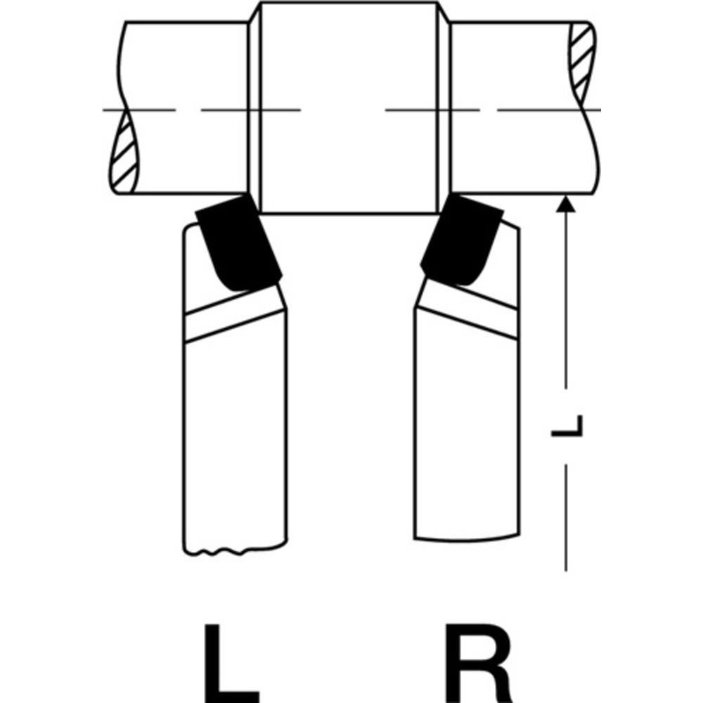 N° de l'image du produit 2 : Outils à charioter DIN 4971 ISO1 10 x 10 mm à droite droit WILKE