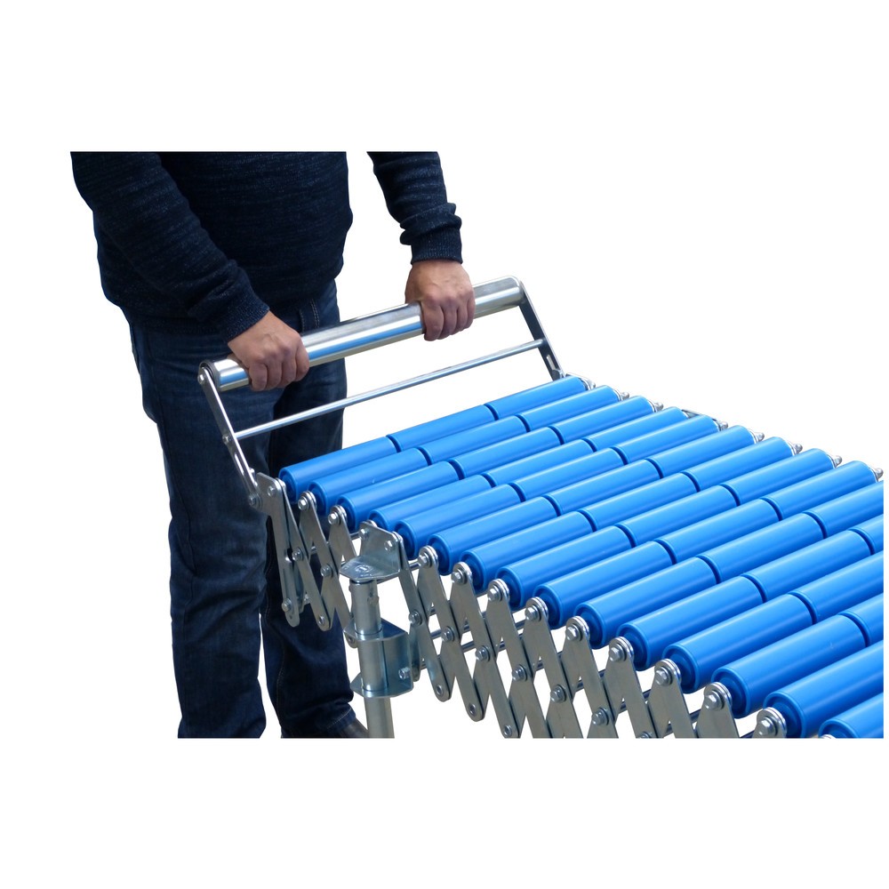 Produktabbildung Nr. 2: Endanschlag für Scheren-Rollen- und Röllchenbahn, abklappbar, Bahnbreite 500 mm