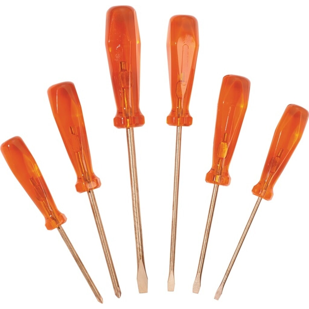 Produktabbildung: ENDRES TOOLS Schraubendrehersatz 6-tlg.Schlitz/PH funkenfrei