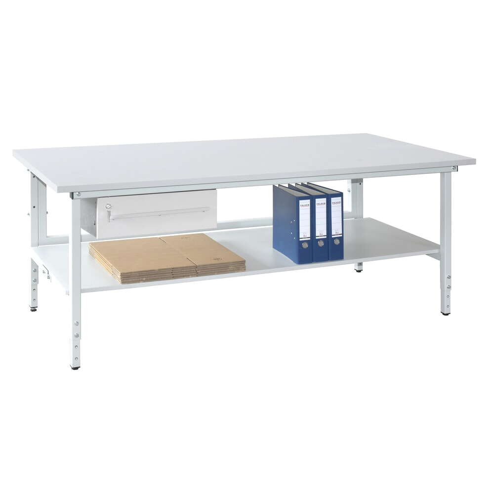 Productafbeelding nr. 2: DAHMEN handmatig in hoogte verstelbare paktafel Classic, enkelzijdig, hxbxd 700-950 x 1.600 x 900 mm