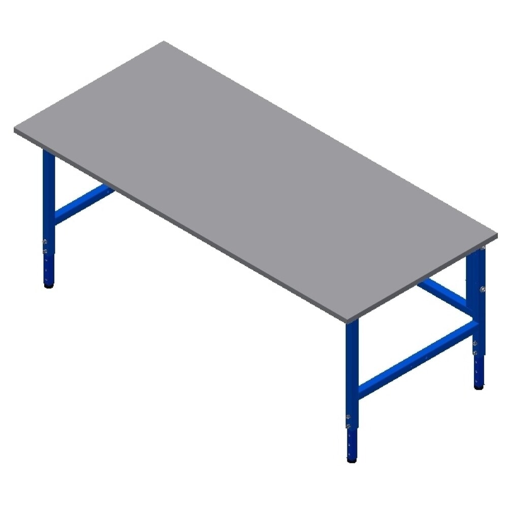 Product afbeelding: DAHMEN handmatig in hoogte verstelbare paktafel Classic, enkelzijdig, hxbxd 700-950 x 2.000 x 900 mm
