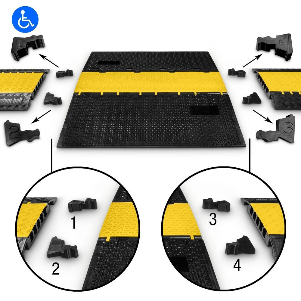 N° de l'image du produit 3 : Ensemble d’adaptateurs pour passage de câbles Defender® MIDI 3 2D by Adam Hall