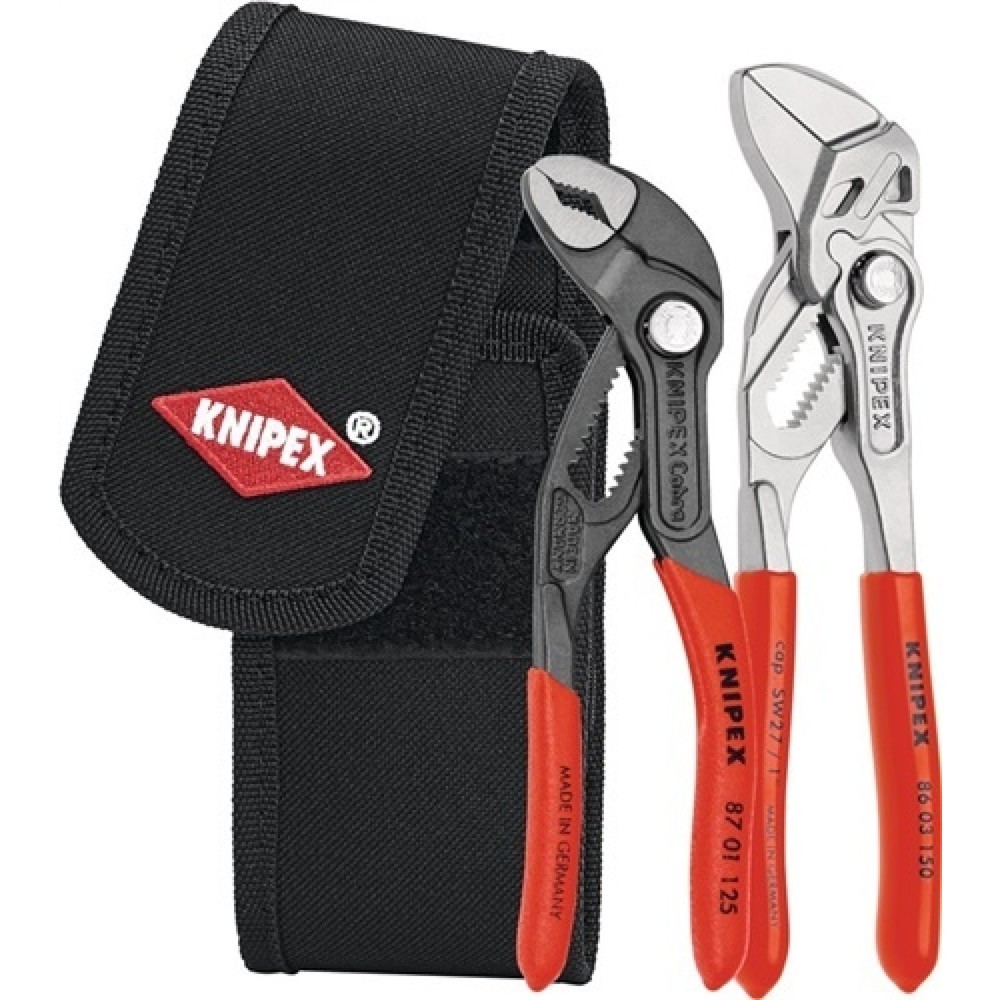 Illustration du produit: Jeu de pinces Minis contenu 2 pièces Pochette de ceinture KNIPEX