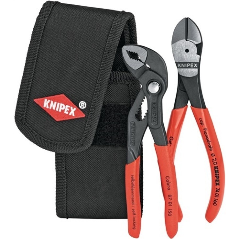 Illustration du produit: Jeu de pinces Minis contenu 2 pièces Pochette de ceinture 390 KNIPEX