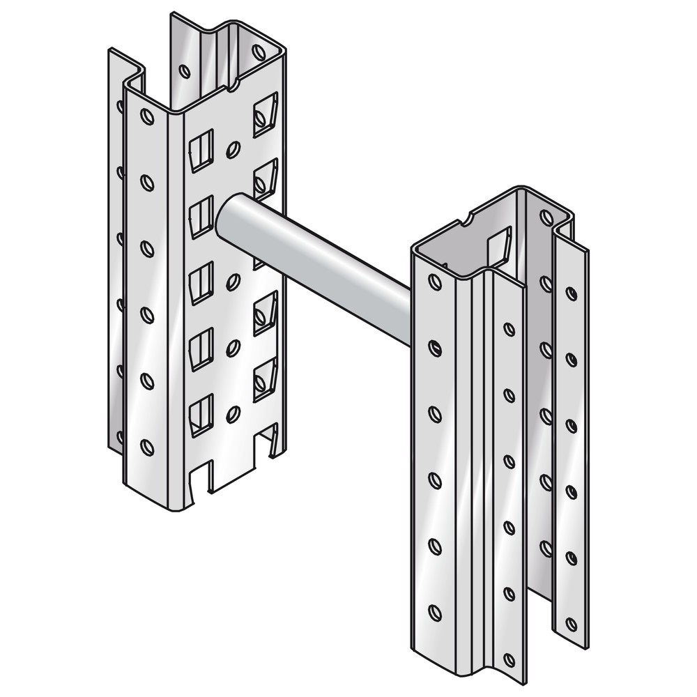 N° de l'image du produit 3 : Entretoise pour rayonnage à palettes META MULTIPAL, longueur 100 mm