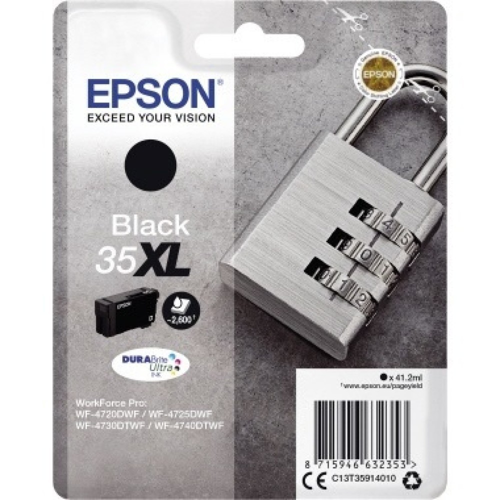 Produktabbildung: Epson Tintenpatrone C13T35914010 35XL 41,2ml schwarz