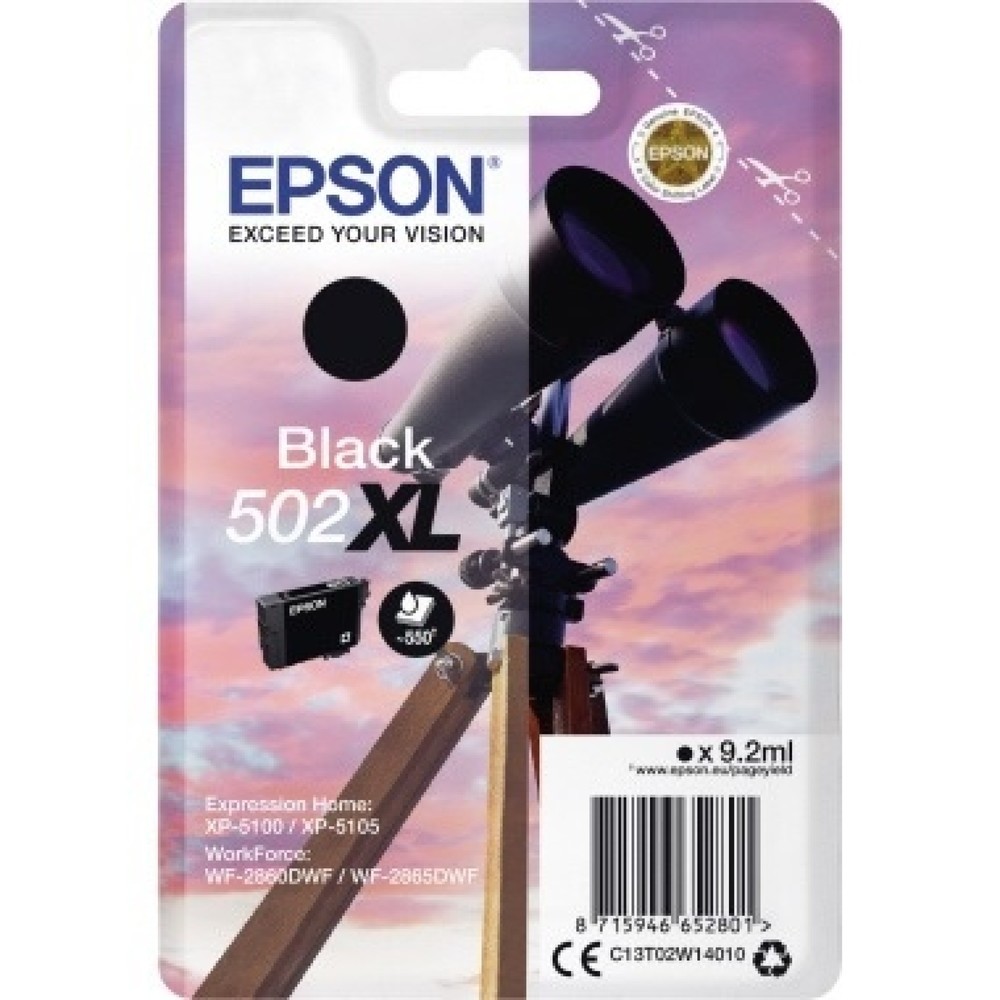 Produktabbildung: Epson Tintenpatrone C13T02W14010 502XL 550Seiten schwarz