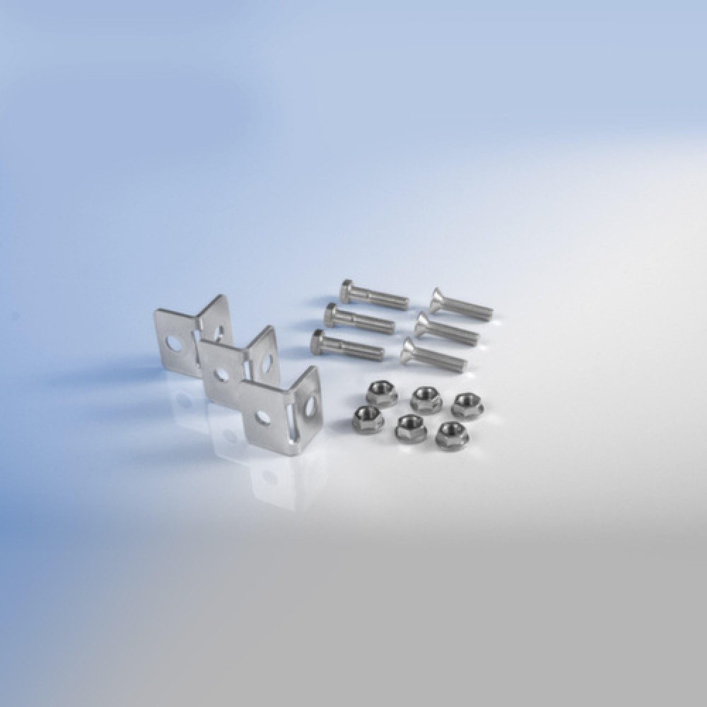 Illustration du produit: Accessoires TROAX® pour raccords d’angle pour système de parois de séparation grillagées, pour grilles de protection pour machines