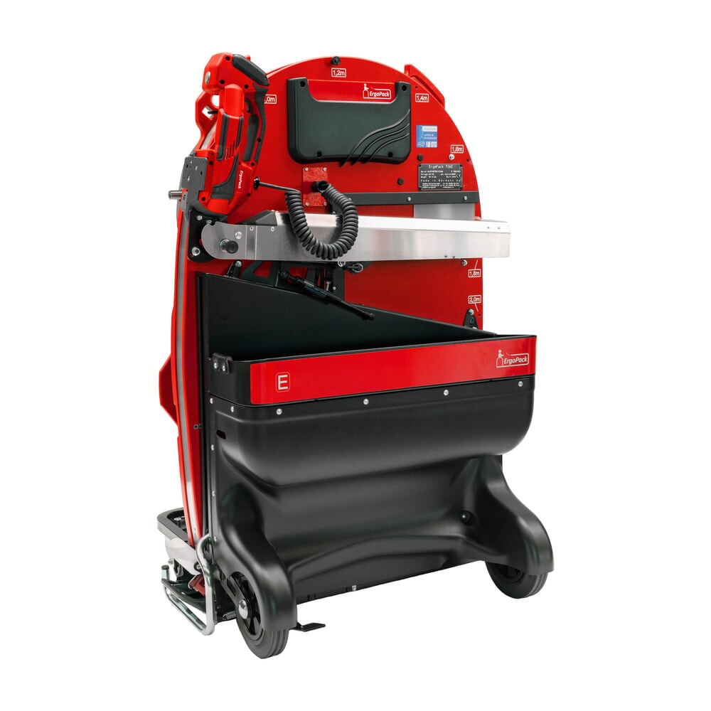 Produktabbildung: ErgoPack Palettenumreifungsmaschine E-conomy Line 713E, Palettenbreite mechanisch einstellbar, mit Umreifungsgerät, Band 9–13 mm, bis 1.200N