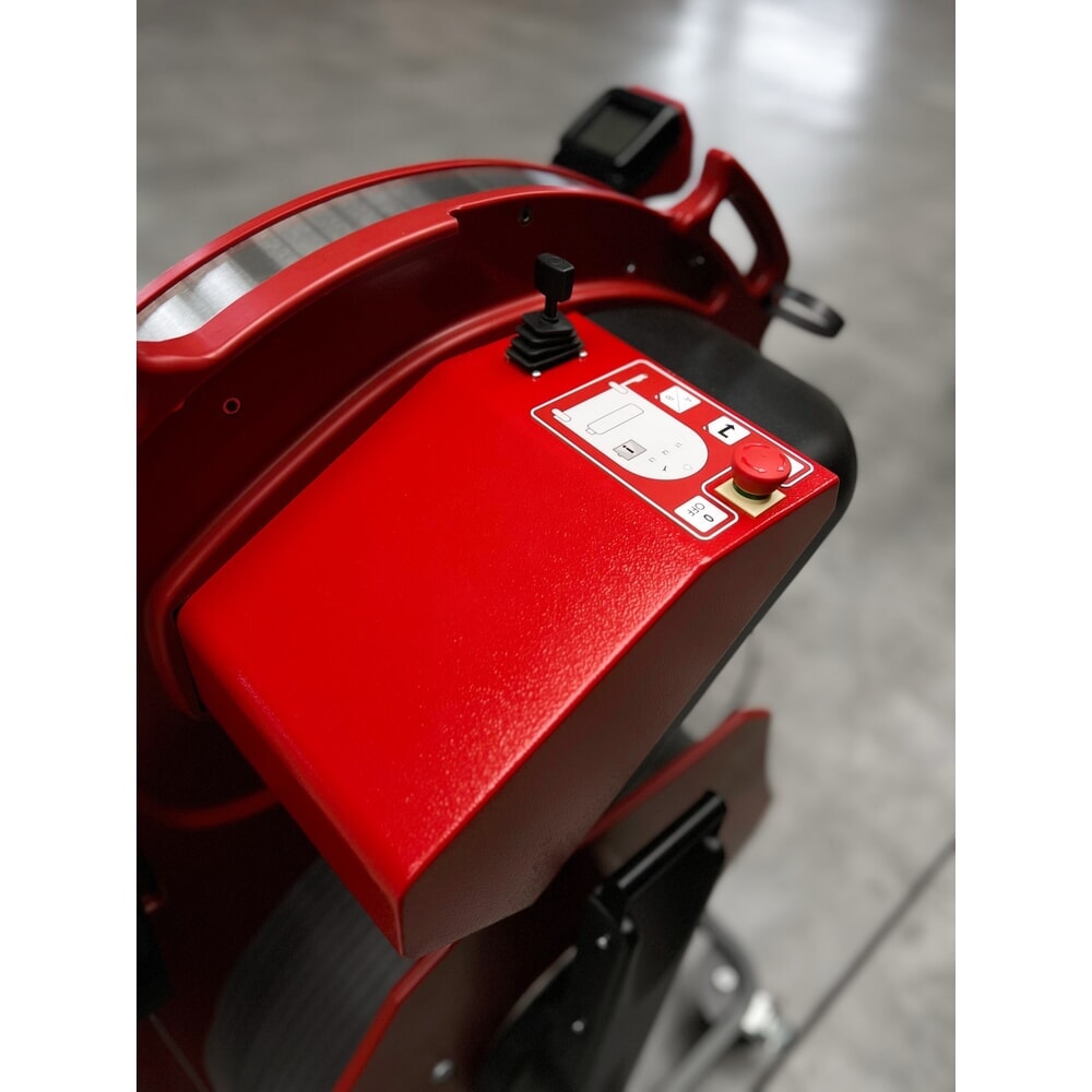 Produktabbildung Nr. 2: ErgoPack Palettenumreifungsmaschine E-conomy Line 713E, Palettenbreite mechanisch einstellbar, mit Umreifungsgerät, Band 9–13 mm, bis 1.200N