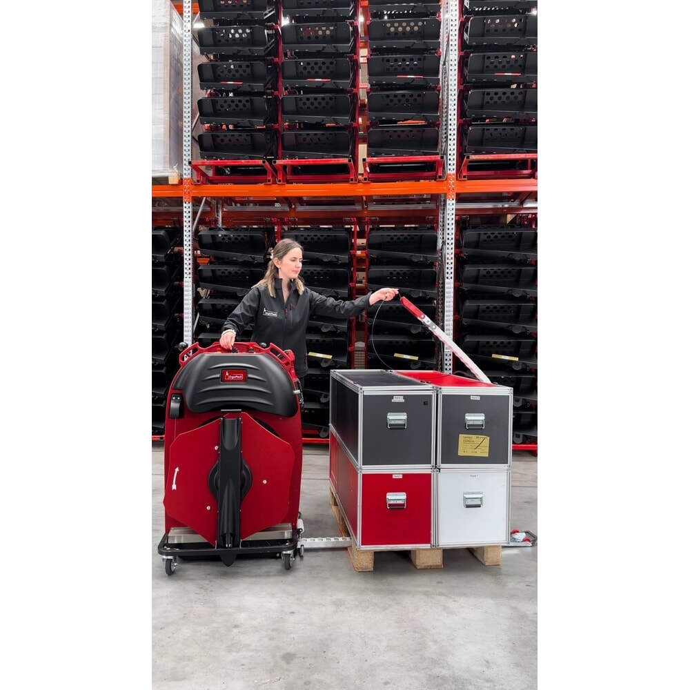Produktabbildung Nr. 12: ErgoPack Palettenumreifungsmaschine E-conomy Line 713E, Palettenbreite mechanisch einstellbar, mit Umreifungsgerät, Band 9–13 mm, bis 1.200N