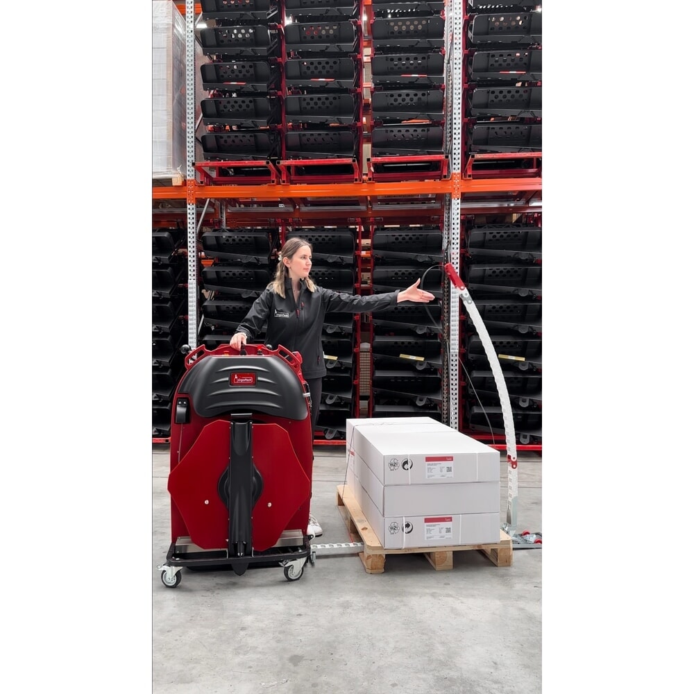 Produktabbildung Nr. 13: ErgoPack Palettenumreifungsmaschine E-conomy Line 713E, Palettenbreite mechanisch einstellbar, mit Umreifungsgerät, Band 9–13 mm, bis 1.200N