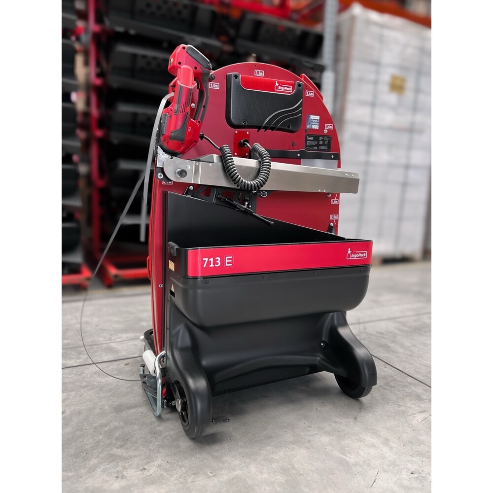 Produktabbildung Nr. 15: ErgoPack Palettenumreifungsmaschine E-conomy Line 713E, Palettenbreite mechanisch einstellbar, mit Umreifungsgerät, Band 9–13 mm, bis 1.200N
