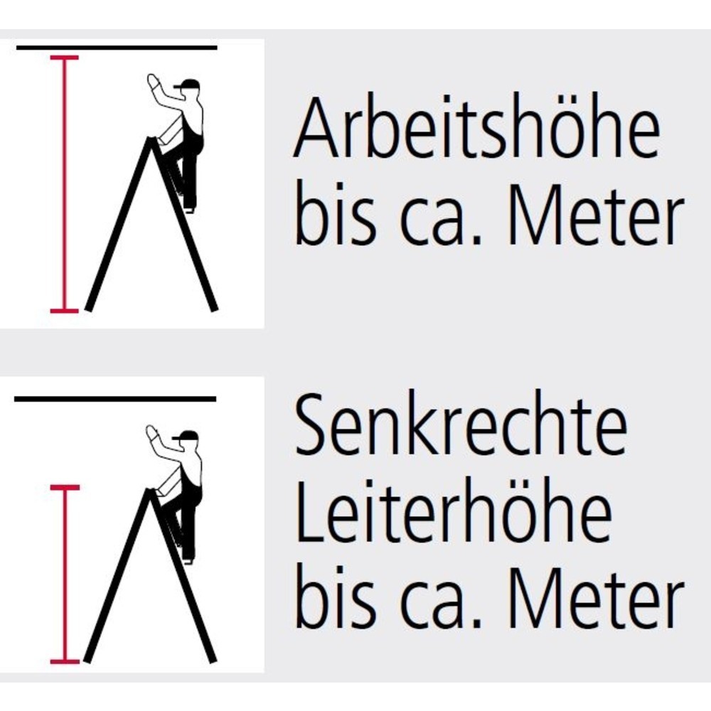 N° de l'image du produit 2 : Échelle à barreaux en aluminium ZARGES, accessible des deux côtés, hauteur de travail 1 m