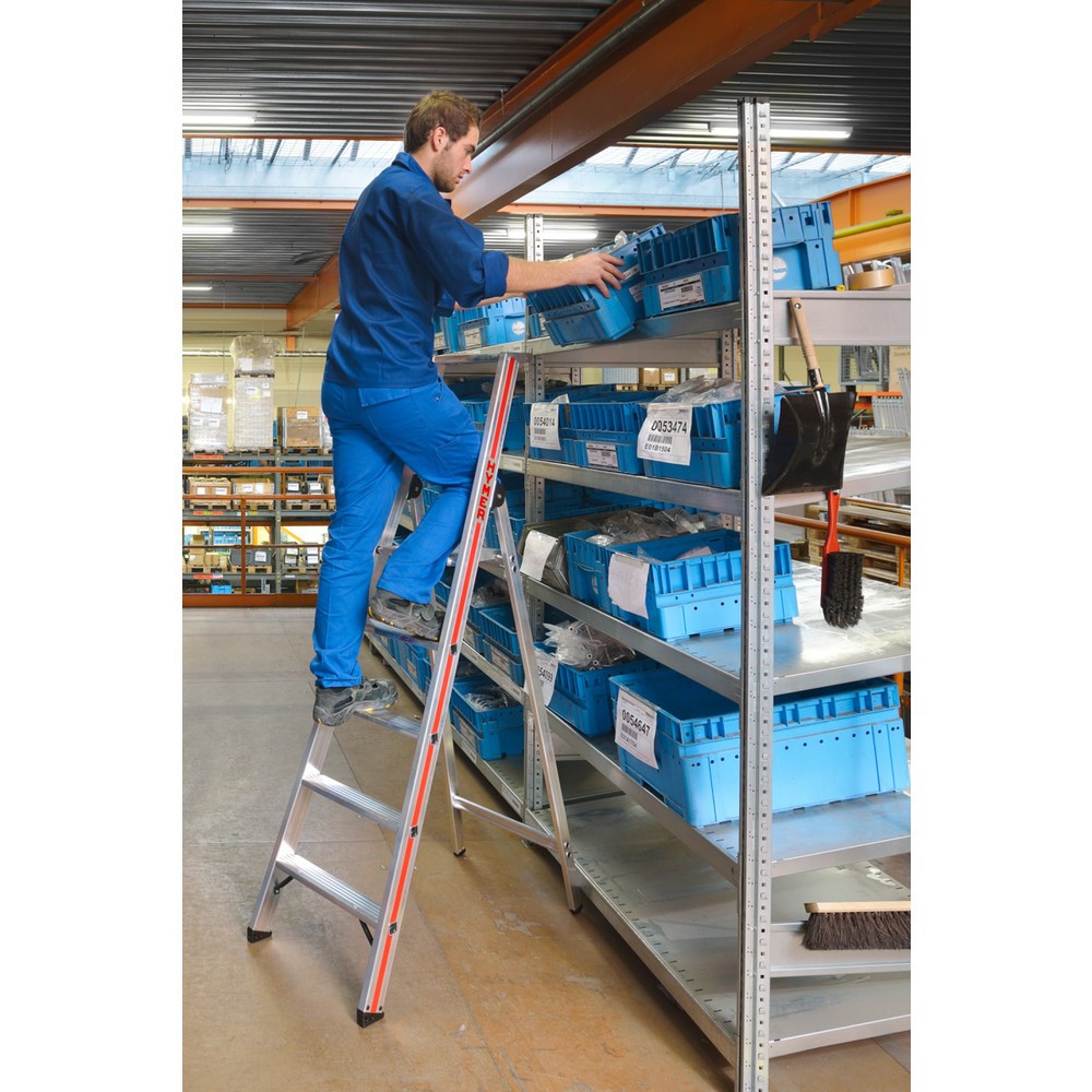 N° de l'image du produit 12 : Escabeau à marches industriel HYMER, unilatéral, hauteur de 0,93 m