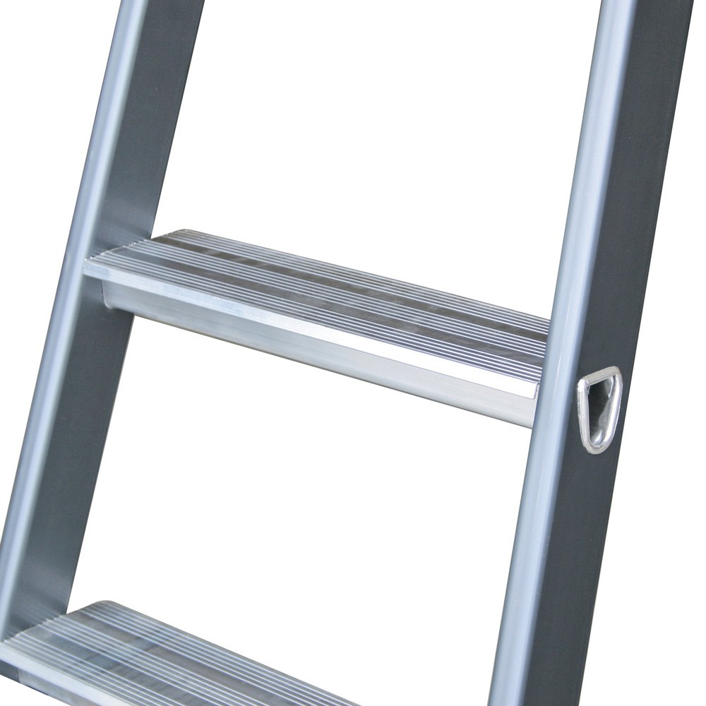 N° de l'image du produit 5 : Escabeau à marches KRAUSE® , accessible d’un seul côté, aluminium anodisé, hauteur déployée 0,85 m
