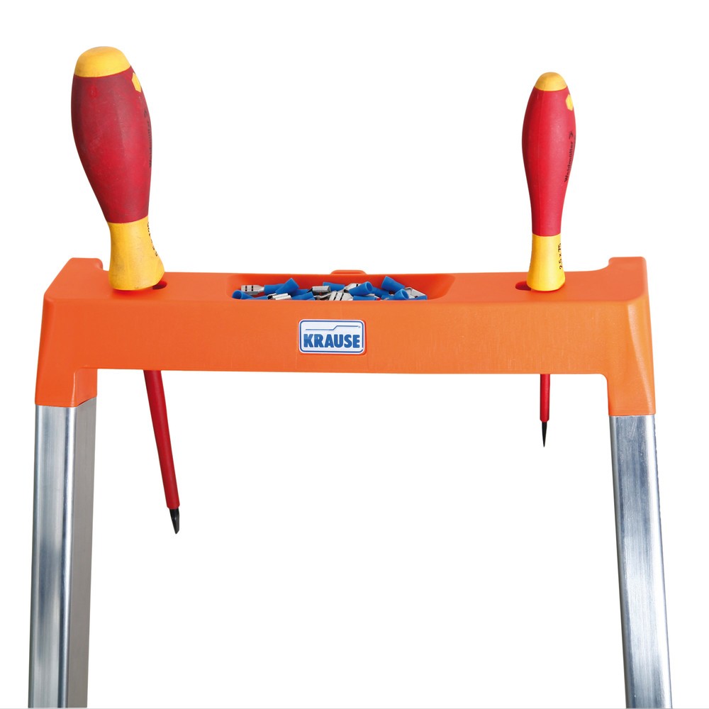 N° de l'image du produit 2 : Escabeau à marches KRAUSE®, accessible d’un seul côté, avec raccords articulés High-Tech, profondeur d'installation 820 mm