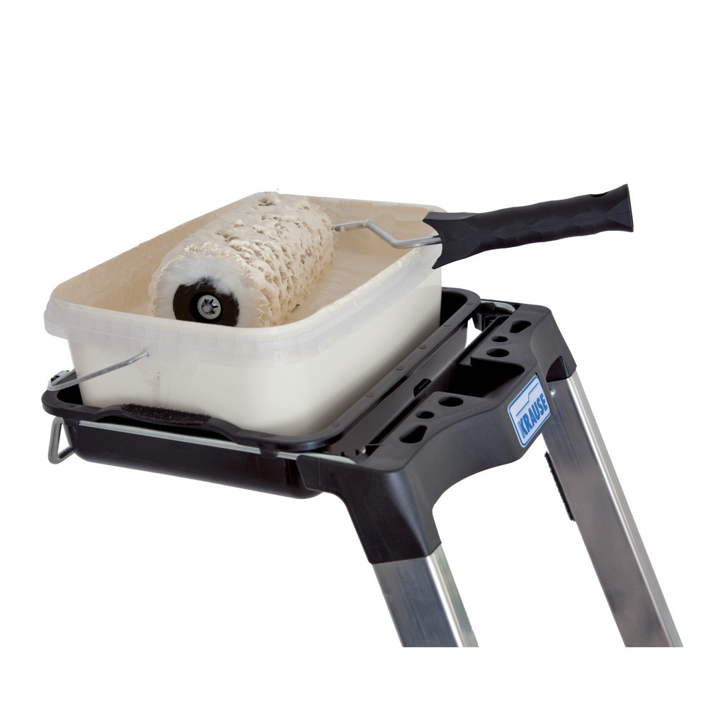 N° de l'image du produit 2 : Escabeau à marches KRAUSE®, compact et fonctionnel, hauteur déployée 0,85 m