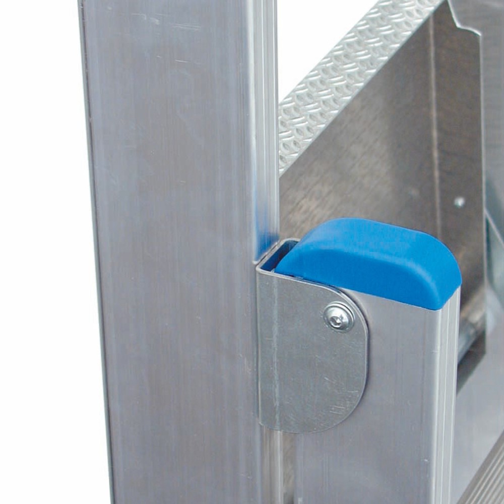 N° de l'image du produit 2 : Escabeau à marches KRAUSE® Profi, accessible d’un seul côté, avec roulettes, hauteur déployée 0,95 m