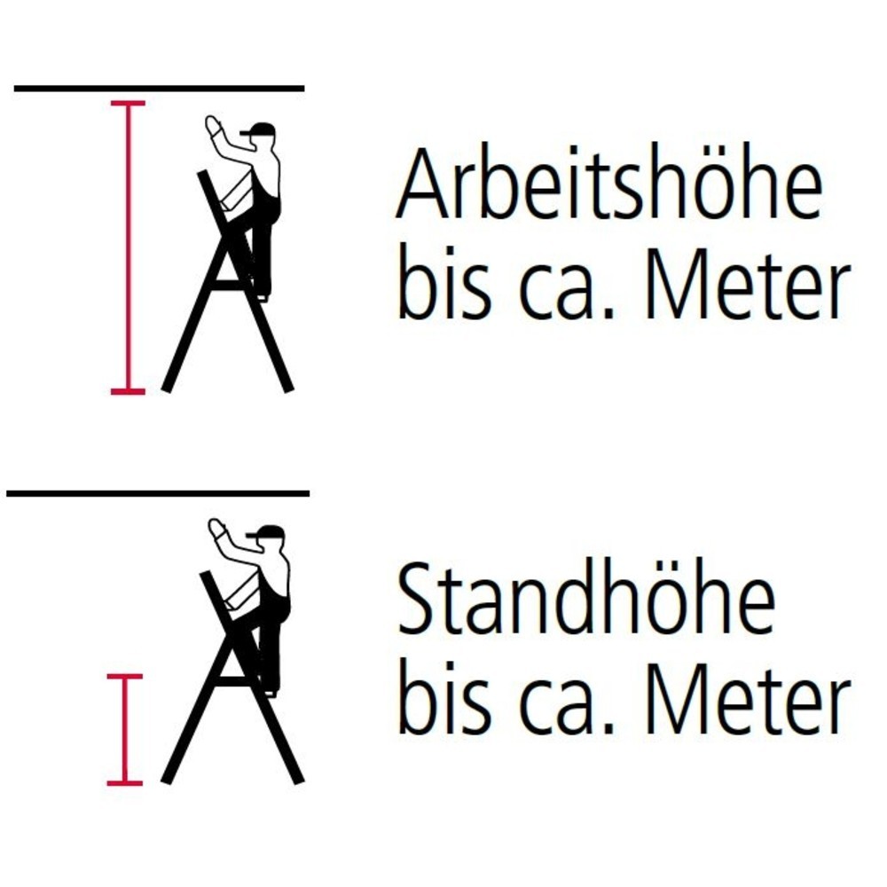 N° de l'image du produit 3 : Escabeau à marches KRAUSE® Profi, accessible des deux côtés, avec roulettes, hauteur déployée 0,25 m