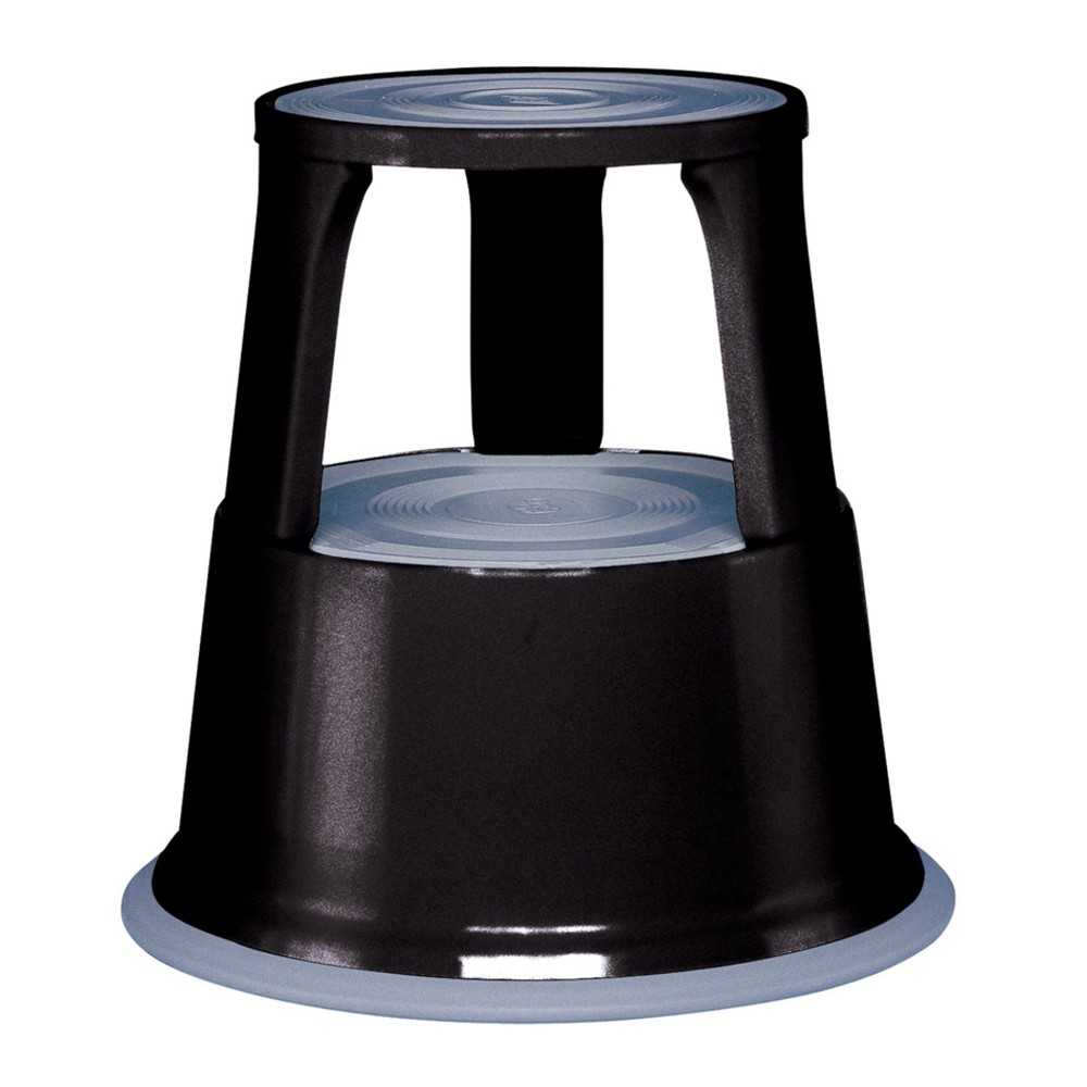 Illustration du produit: Tabouret à roulettes en tôle d’acier, capacité de charge de 150 kg, noir foncé