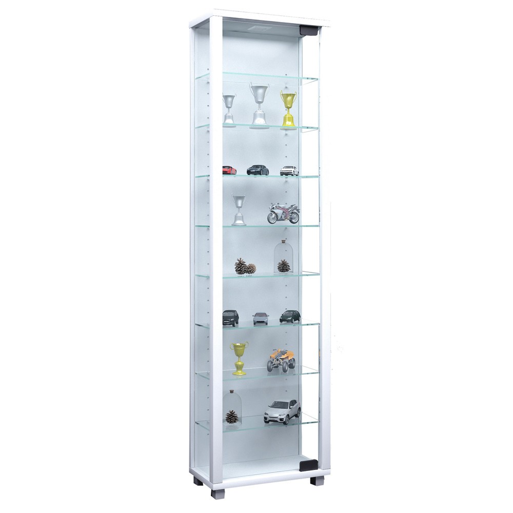 Imagen del producto: Edana Maxi vitrina, con 8 estantes, con iluminación, blanco