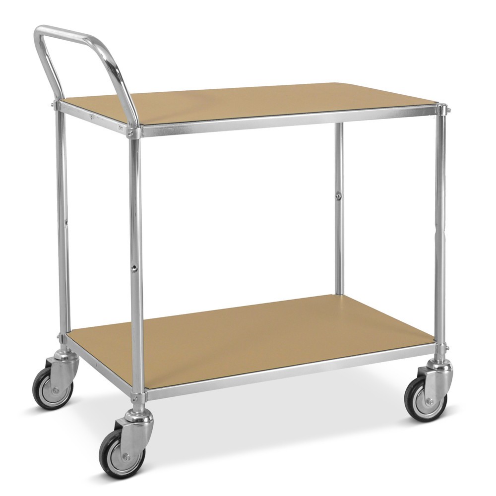 Product afbeelding: ESD-tafelwagen, 1 beugel, 2 etages van 760 x 440 mm