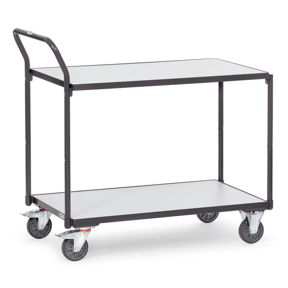 Product afbeelding: ESD-tafelwagen fetra®, draagvermogen 300 kg, 2 laadvlakken van 500 x 850 mm