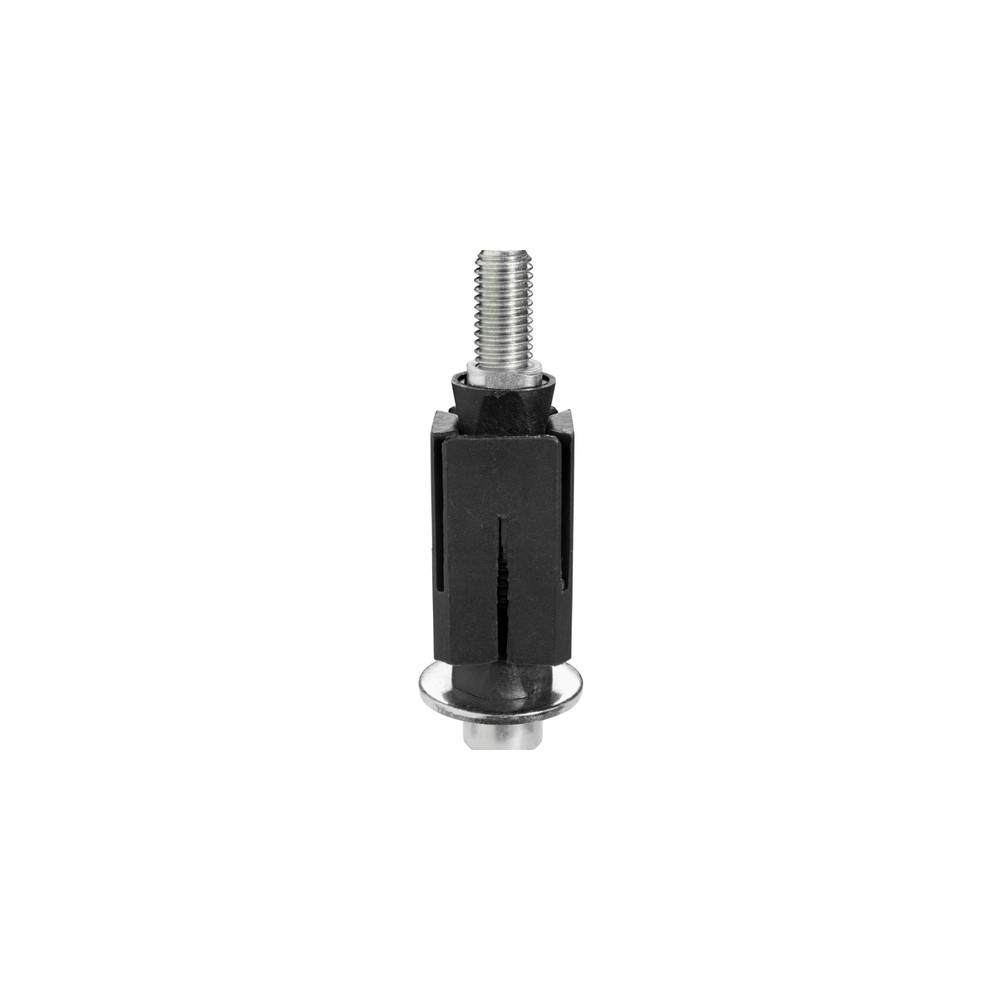 Imagen del producto: Espárrago con taco para rueda TPE con orificio único, para tubo cuadrado, zona de fijación 21,5 - 24,0 mm