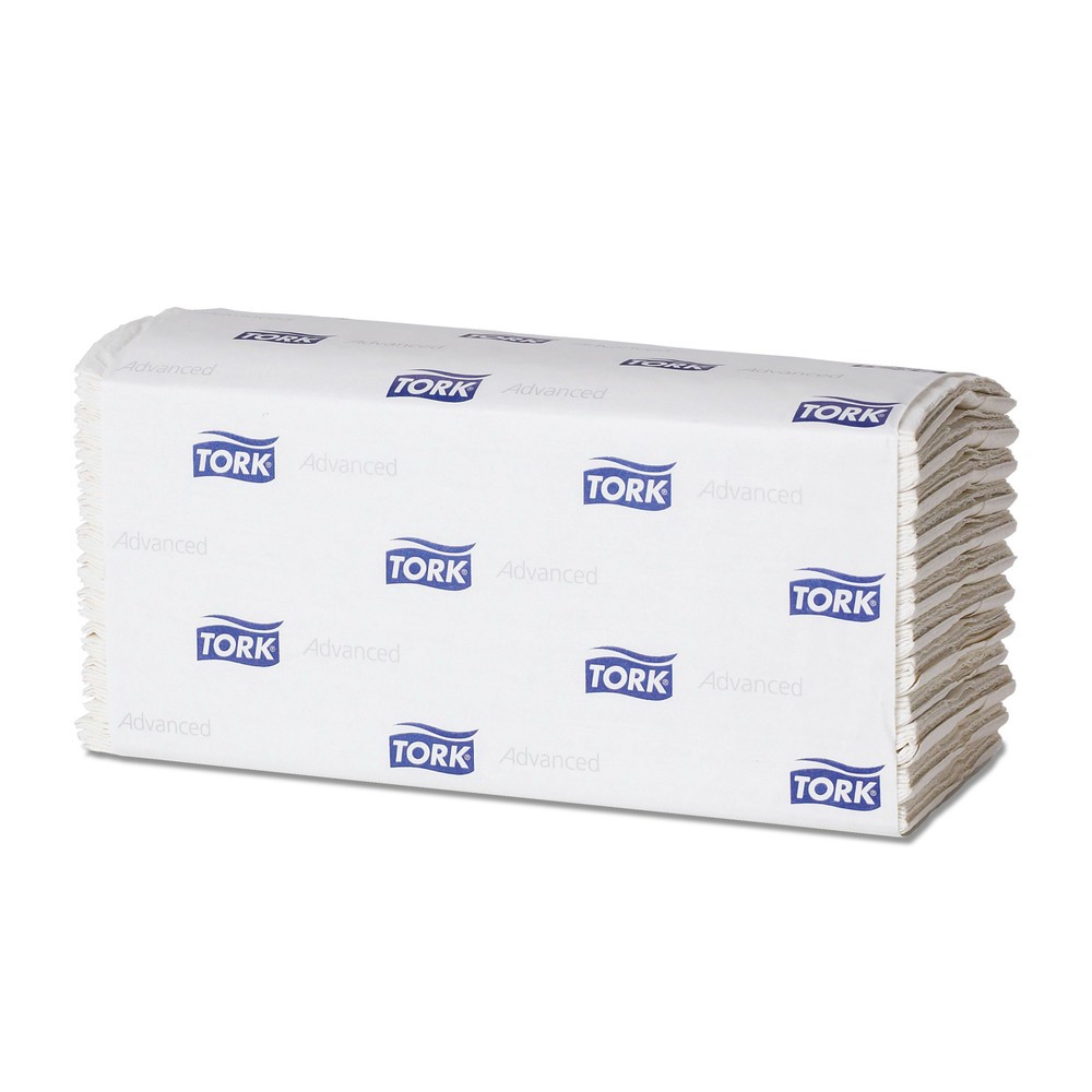 Illustration du produit: Essuie-mains TORK® Xpress Multifold doux, comprimés, blancs, double épaisseur Hybride, 21,2 x 32 cm, 2 400 essuie-mains/carton