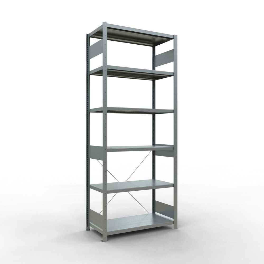 Imagen del producto: Estantería de cargas pequeñas SCHULTE galvanizada, carga por estante 330 kg, HxAxF 2.500 x 1.060 x 536 mm
