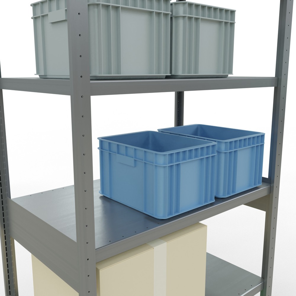 Número de imagen del producto 4: Estantería de cargas pequeñas SCHULTE galvanizada, carga por estante 330 kg, HxAxF 2.500 x 1.060 x 636 mm