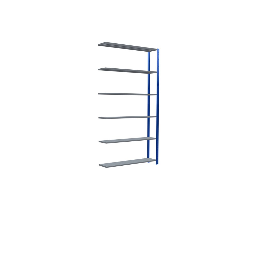 Número de imagen del producto 2: estantería SCHULTE sistema de encajado|sistema de ensamblajes módulo adicional carga estantería de cargas pequeñas 150 kg Genciana Azul/Galvanizado H x An x F 2.500 x 1.300 x 300 mm