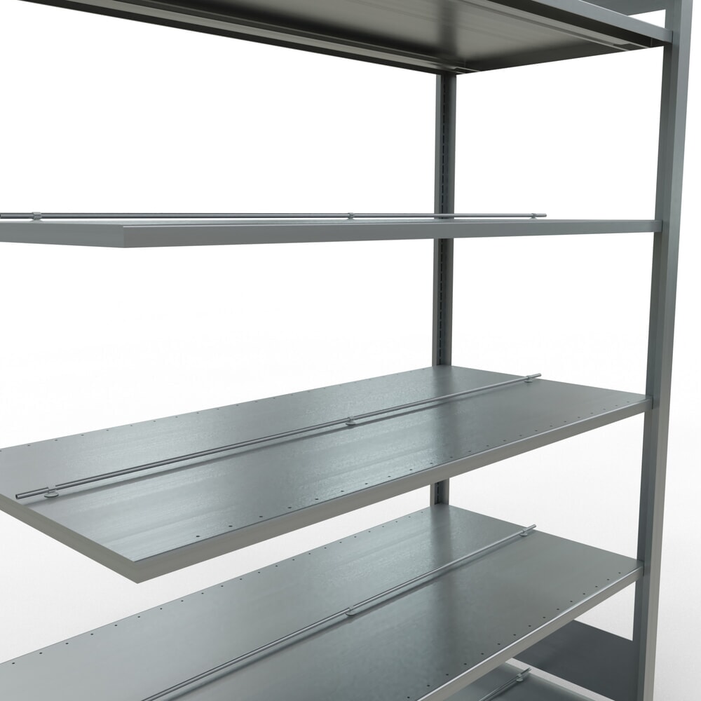 Número de imagen del producto 4: Estantería para archivos SCHULTE, módulo adicional, bilateral, con topes intermedios, carga por estante de 150 kg, Al x An x P: 2.000 x 1.300 x 600 mm