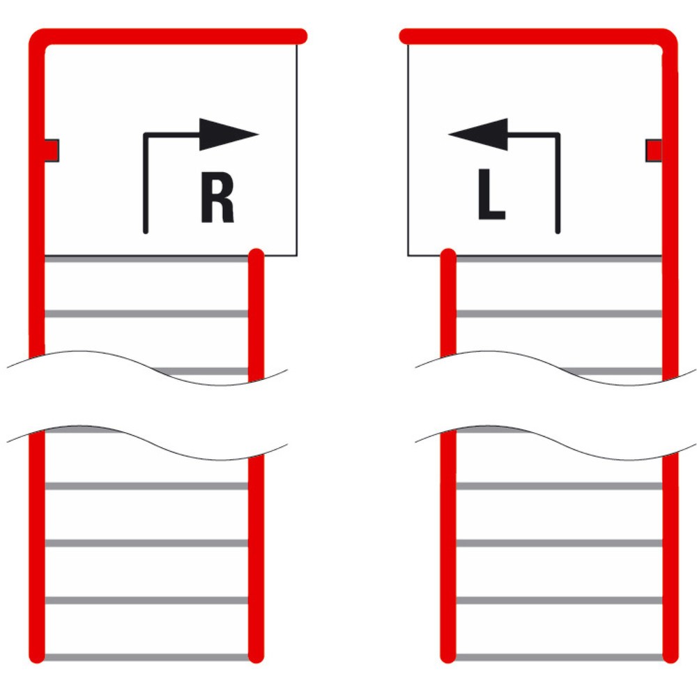 N° de l'image du produit 2 : Estrade pour système de plates-formes de stockage modulaire, sortie par la gauche, bleu gentiane