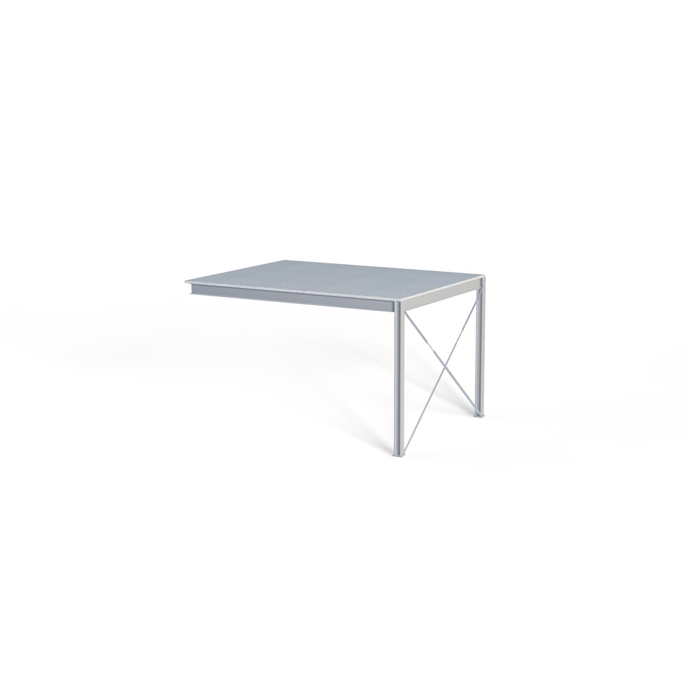 N° de l'image du produit 6 : Estrade pour système de plates-formes de stockage modulaire, sortie par la gauche, gris clair