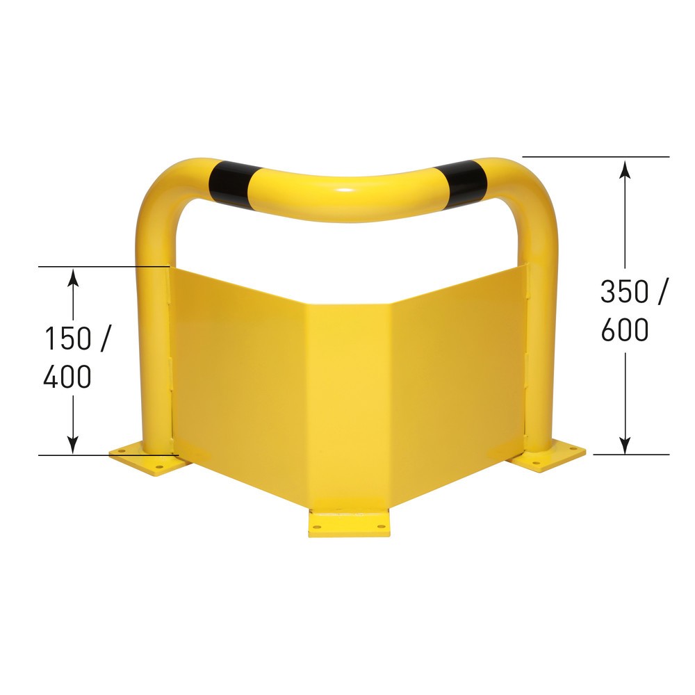 Número de imagen del producto 3: Estribo de protección de esquina con protección frente al acceso inferior, instalación en interiores, H x A 600 x 600 mm