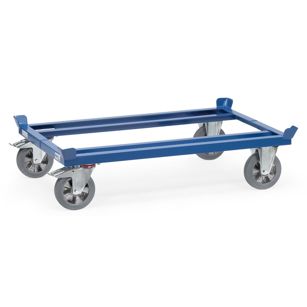 Imagen del producto: Bastidor fetra® con esquinas de encajado, CC 1.200 kg para palets 800 x 600 mm, bandajes de goma maciza elásticos