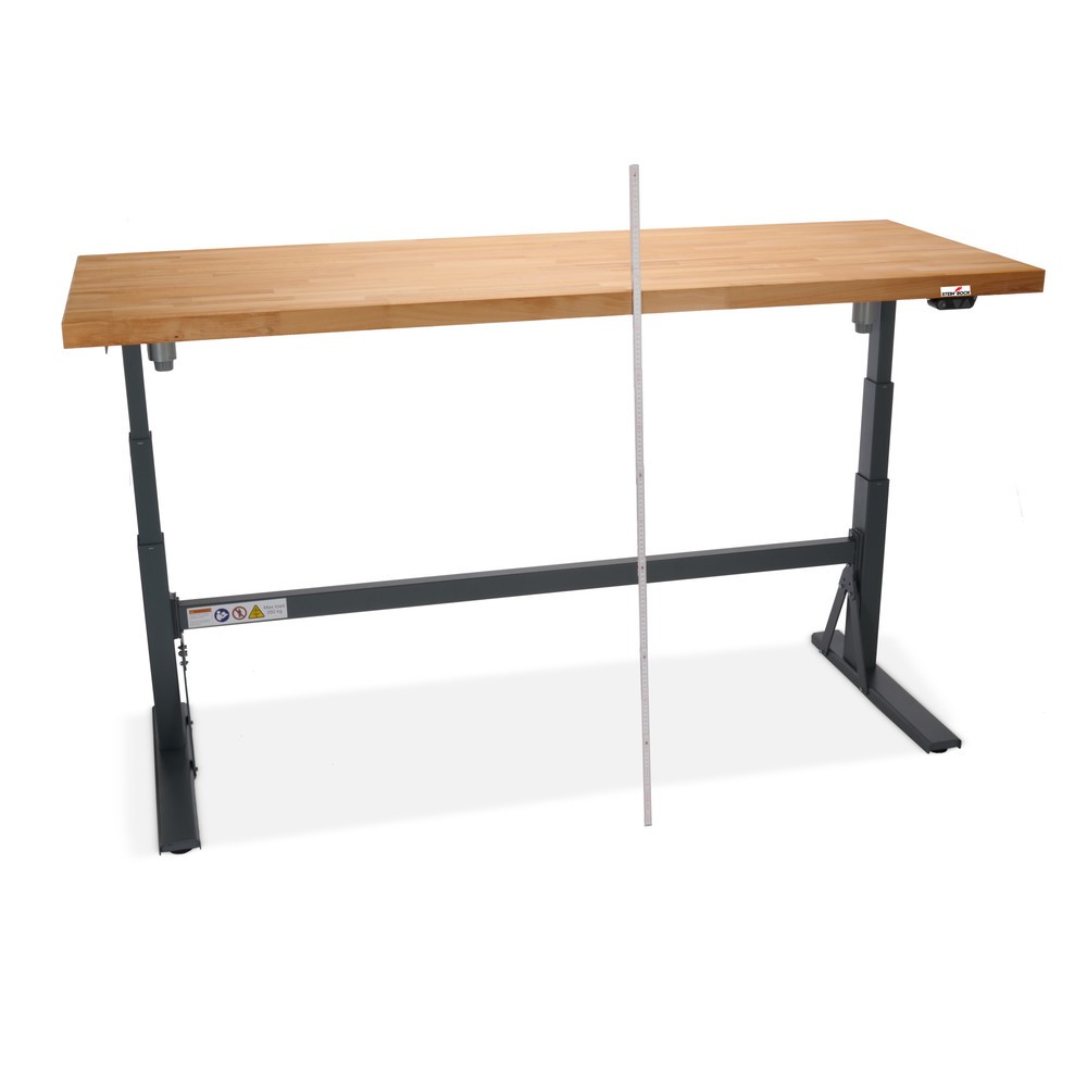 N° de l'image du produit 4 : Établi électriquement réglable en hauteur e-Adjust Steinbock®, H x l x p 700-1 170 x 2 000 x 750 mm, capacité de charge 350 kg