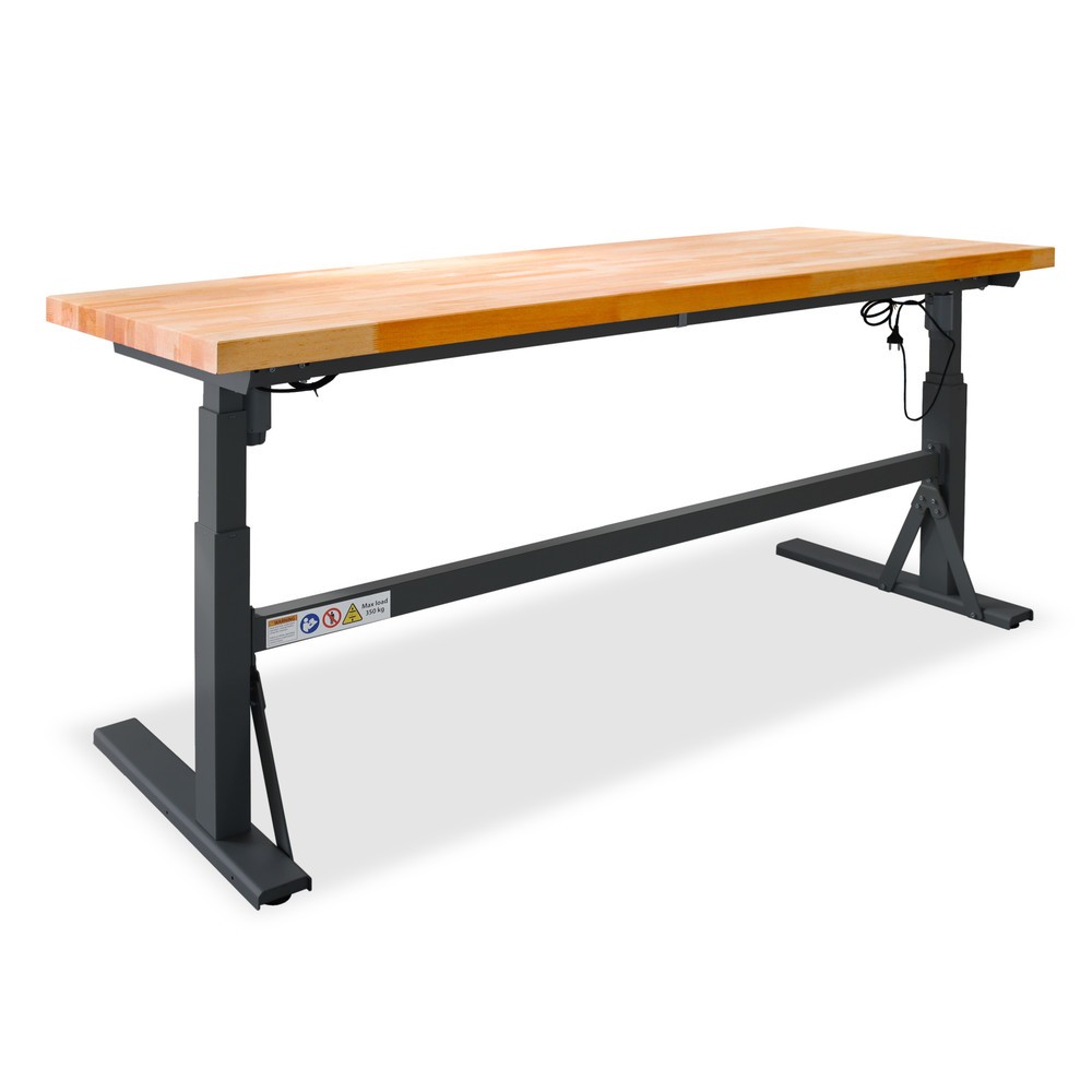 N° de l'image du produit 7 : Établi électriquement réglable en hauteur e-Adjust Steinbock®, H x l x p 700-1 170 x 2 000 x 750 mm, capacité de charge 350 kg