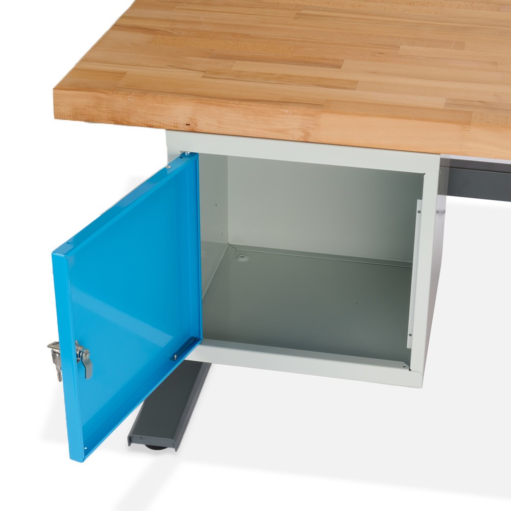 N° de l'image du produit 11 : Établi électriquement réglable en hauteur e-Adjust Steinbock®, avec caisson sous plateau, H x l x p 700-1 170 x 2 000 x 750 mm, capacité de charge 350 kg